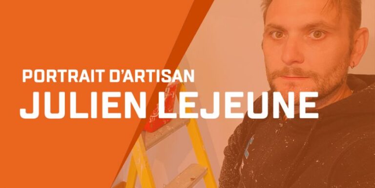 Portrait de Julien Lejeune, artisan peintre en bâtiment